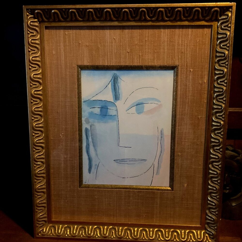 Alexej Von Jawlensky Russian 1864-1941 Head with Open Eyes 1950s Lithograph